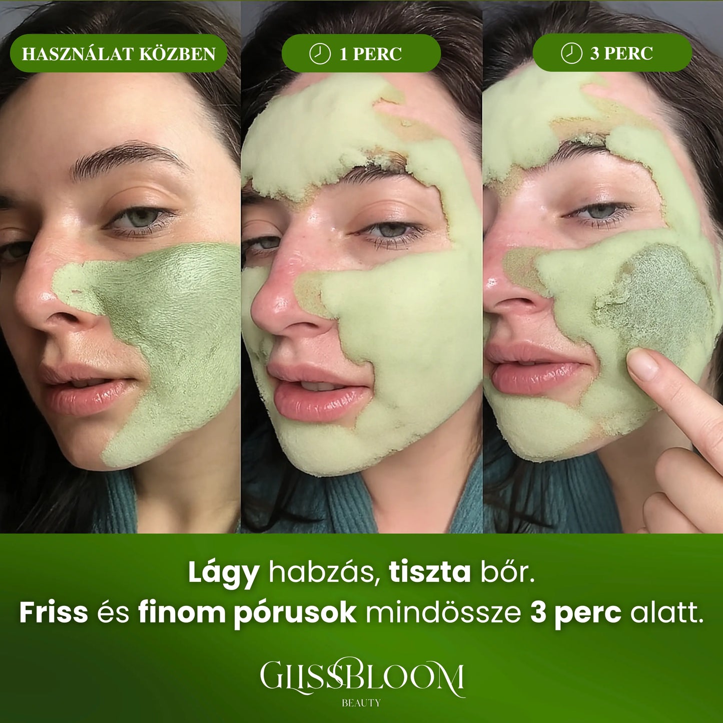 GlissBloom Buborékos mélytisztító arcmaszk