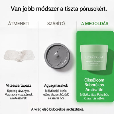 GlissBloom Buborékos Mélytisztító Arcmaszk