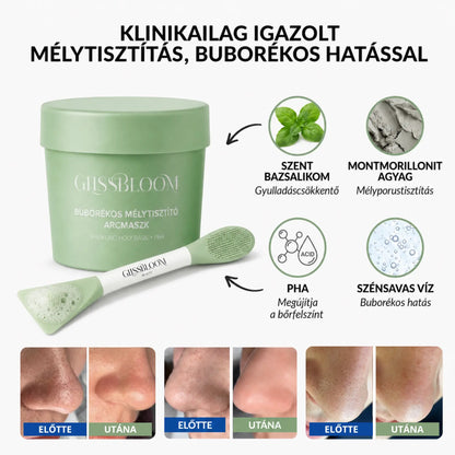 GlissBloom Buborékos Mélytisztító Arcmaszk